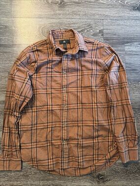Banana Republic Men’s Plaid Flannel Button-Down Shirt